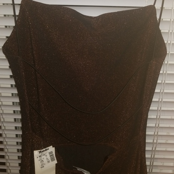 Mandee Backless Sparkle Party Dress Jr M NEW - Picture 7 of 8